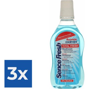 Sencefresh Mondwater - Coolmint 500 ml. - Voordeelverpakking 3 stuks