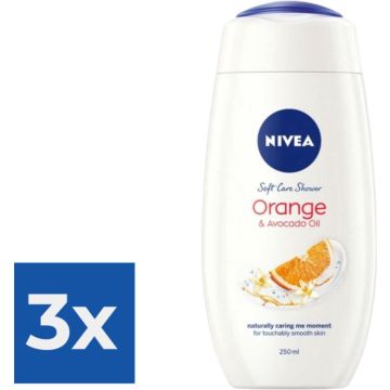 NIVEA 81077 douche crème Lichaam 250 ml - Voordeelverpakking 3 stuks