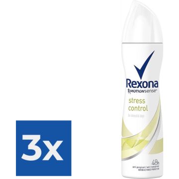 Rexona Deodorant Deospray Stress Control - Voordeelverpakking 3 stuks