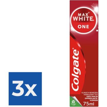 Colgate Tandpasta Max White One 75 ml - Voordeelverpakking 3 stuks