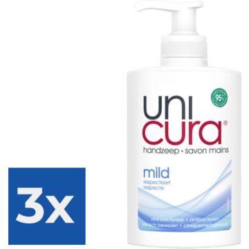 Unicura Vloeibare Zeep Mild 250ml - Voordeelverpakking 3 stuks