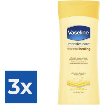 Vaseline Essential Healing - 200 ml - Bodylotion - Voordeelverpakking 3 stuks