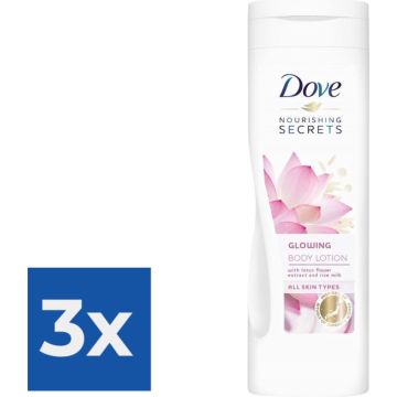 Dove Nourishing Secrets Glowing Ritual Bodylotion - 400 ml - Voordeelverpakking 3 stuks