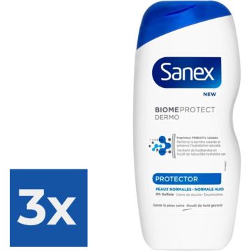 Sanex Douchegel Dermo Protector 250 ml - Voordeelverpakking 3 stuks