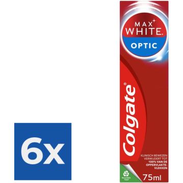 Colgate Tandpasta Max White One Optic 75 ml - Voordeelverpakking 6 stuks