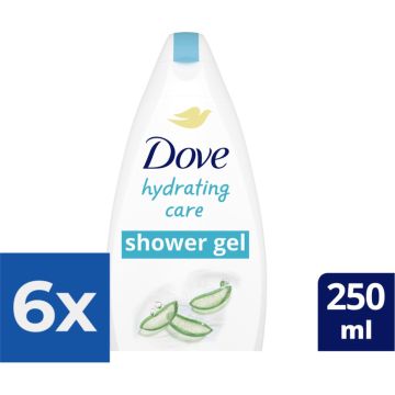 Dove Hydrating Care Douchecreme - 250 ml - Voordeelverpakking 6 stuks