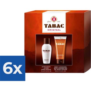 Tabac Original Aftershave Lotion &amp; Douchegel Giftset 1ST - Voordeelverpakking 6 stuks