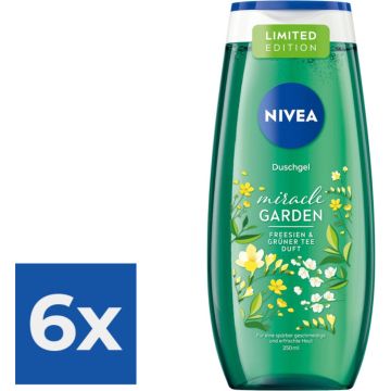 Nivea Douchegel – Freesia &amp; Groene Thee 250 ml - Voordeelverpakking 6 stuks