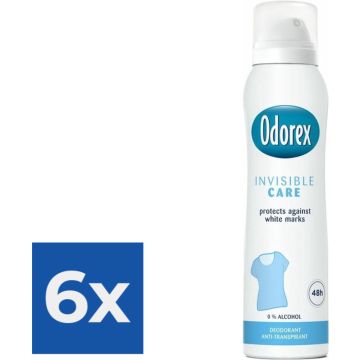 Odorex Deospray - Invisible Care 150 ml - Voordeelverpakking 6 stuks