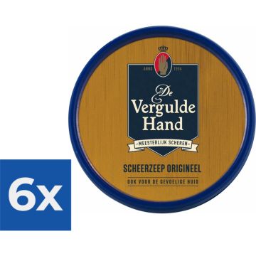 Vergulde Hand Scheerzeeptablet 75 gr - Voordeelverpakking 6 stuks