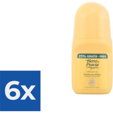 Deodorant Roller Original Heno De Pravia (50 ml) - Voordeelverpakking 6 stuks