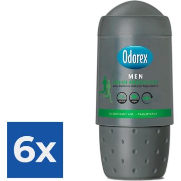 Odorex Deo Roll-on Men - Fresh Protection 50 ml - Voordeelverpakking 6 stuks