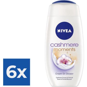 Nivea Douche Cashmere Moments 250ml - Voordeelverpakking 6 stuks