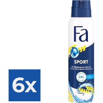 Fa Deospray Men – Sport 150 ml - Voordeelverpakking 6 stuks