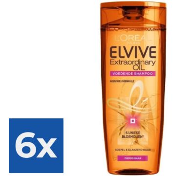 L’Oréal Paris Elvive Extraordinary Oil Shampoo - 250 ml - Voordeelverpakking 6 stuks