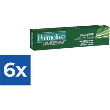 Palmolive For Men Classic Scheercrème 100 ml - Voordeelverpakking 6 stuks