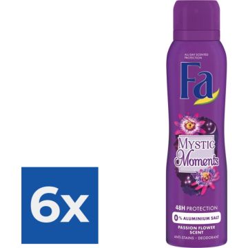 Fa Mystic Moments Deodorant Spray 150ml - Voordeelverpakking 6 stuks