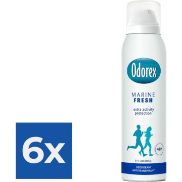 Odorex Deospray - Marine Fris 150 ml - Voordeelverpakking 6 stuks