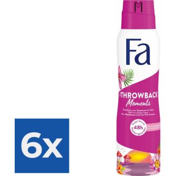 Fa Deo spray 150 ml Throwback Moments - Voordeelverpakking 6 stuks