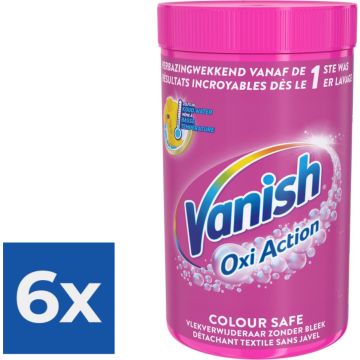 Vanish Oxi Action Poeder - Vlekverwijderaar Voor Gekleurde Was - 1-5 kg - Voordeelverpakking 6 stuks