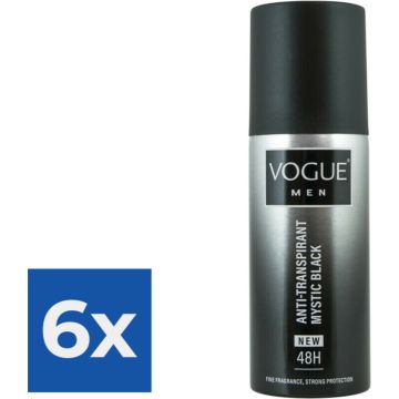 Vogue Anti-Transpirant Mystic Black 150 ml - Voordeelverpakking 6 stuks