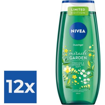 Nivea Douchegel – Freesia &amp; Groene Thee 250 ml - Voordeelverpakking 12 stuks