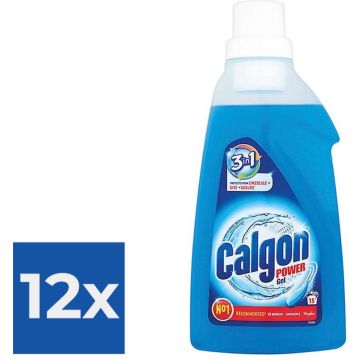 Calgon 2 in 1 Gel ActiClean - 750 ml - Wasmachine Beschermer - Voordeelverpakking 12 stuks