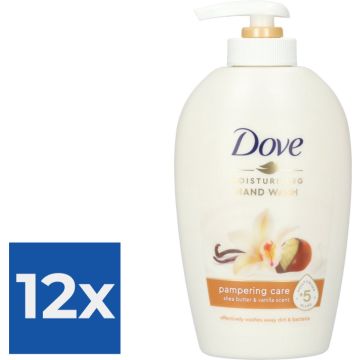 Dove Handzeep Pompje - Shea Butter 250 ml - Voordeelverpakking 12 stuks