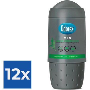 Odorex Deo Roll-on Men - Fresh Protection 50 ml - Voordeelverpakking 12 stuks