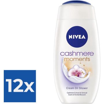 Nivea Douche Cashmere Moments 250ml - Voordeelverpakking 12 stuks