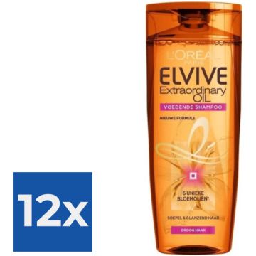 L’Oréal Paris Elvive Extraordinary Oil Shampoo - 250 ml - Voordeelverpakking 12 stuks