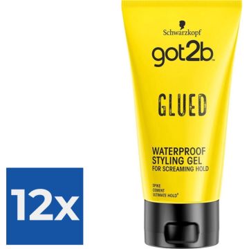 Got2b Glued Styling Gel 150 ml - Voordeelverpakking 12 stuks