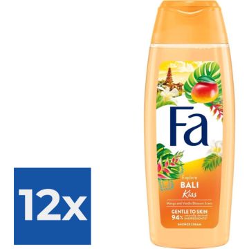 Fa Douchegel Bali Kiss 250 ml - Voordeelverpakking 12 stuks