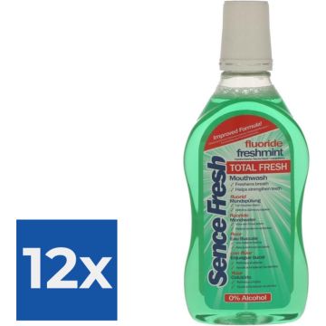 Sencefresh Mondwater - Freshmint 500 ml. - Voordeelverpakking 12 stuks