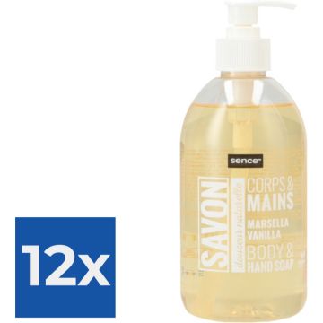 Handzeep-Savon-500ml-Vanille-Hygiëne-La Maison Du Savon De Marseille - Voordeelverpakking 12 stuks