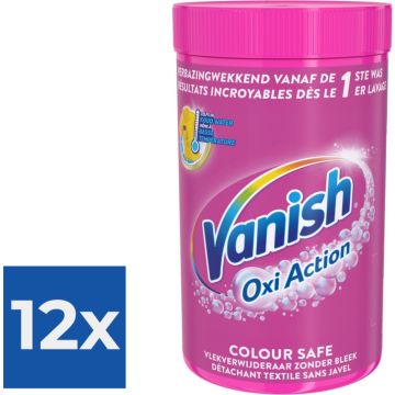 Vanish Oxi Action Poeder - Vlekverwijderaar Voor Gekleurde Was - 1-5 kg - Voordeelverpakking 12 stuks