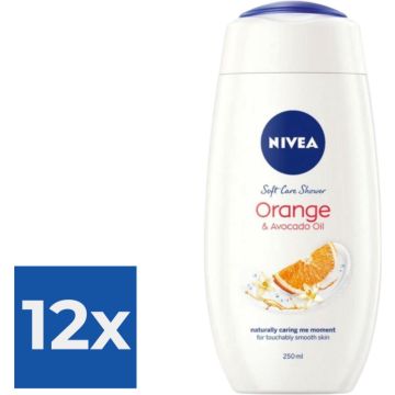 NIVEA 81077 douche crème Lichaam 250 ml - Voordeelverpakking 12 stuks