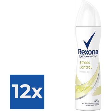 Rexona Deodorant Deospray Stress Control - Voordeelverpakking 12 stuks