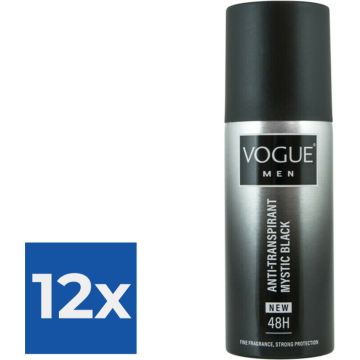 Vogue Anti-Transpirant Mystic Black 150 ml - Voordeelverpakking 12 stuks