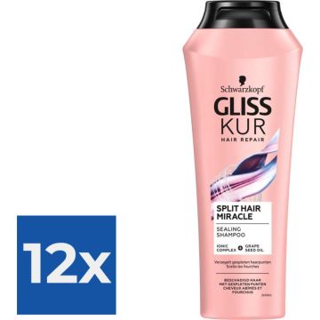 Gliss Kur Split End Shampoo 250 ml - Voordeelverpakking 12 stuks