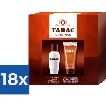 Tabac Original Aftershave Lotion &amp; Douchegel Giftset 1ST - Voordeelverpakking 18 stuks