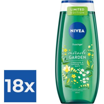 Nivea Douchegel – Freesia &amp; Groene Thee 250 ml - Voordeelverpakking 18 stuks