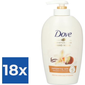 Dove Handzeep Pompje - Shea Butter 250 ml - Voordeelverpakking 18 stuks