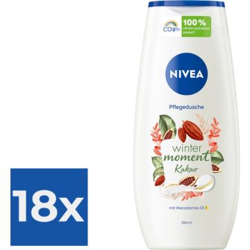 Nivea Douchegel – Winter Moment Cacao 250 ml - Voordeelverpakking 18 stuks