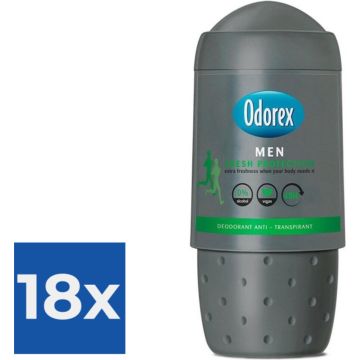 Odorex Deo Roll-on Men - Fresh Protection 50 ml - Voordeelverpakking 18 stuks