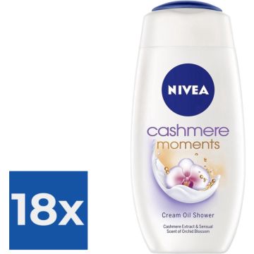 Nivea Douche Cashmere Moments 250ml - Voordeelverpakking 18 stuks