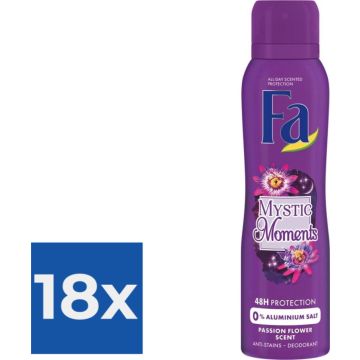 Fa Mystic Moments Deodorant Spray 150ml - Voordeelverpakking 18 stuks