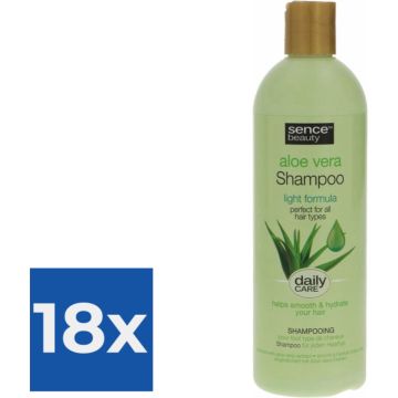 Sence Aloë Vera Shampoo 400 ml - Voordeelverpakking 18 stuks