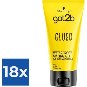 Got2b Glued Styling Gel 150 ml - Voordeelverpakking 18 stuks