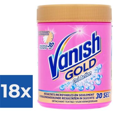 Vanish Gold Poeder Vlekverwijderaar - 470 g - Voordeelverpakking 18 stuks